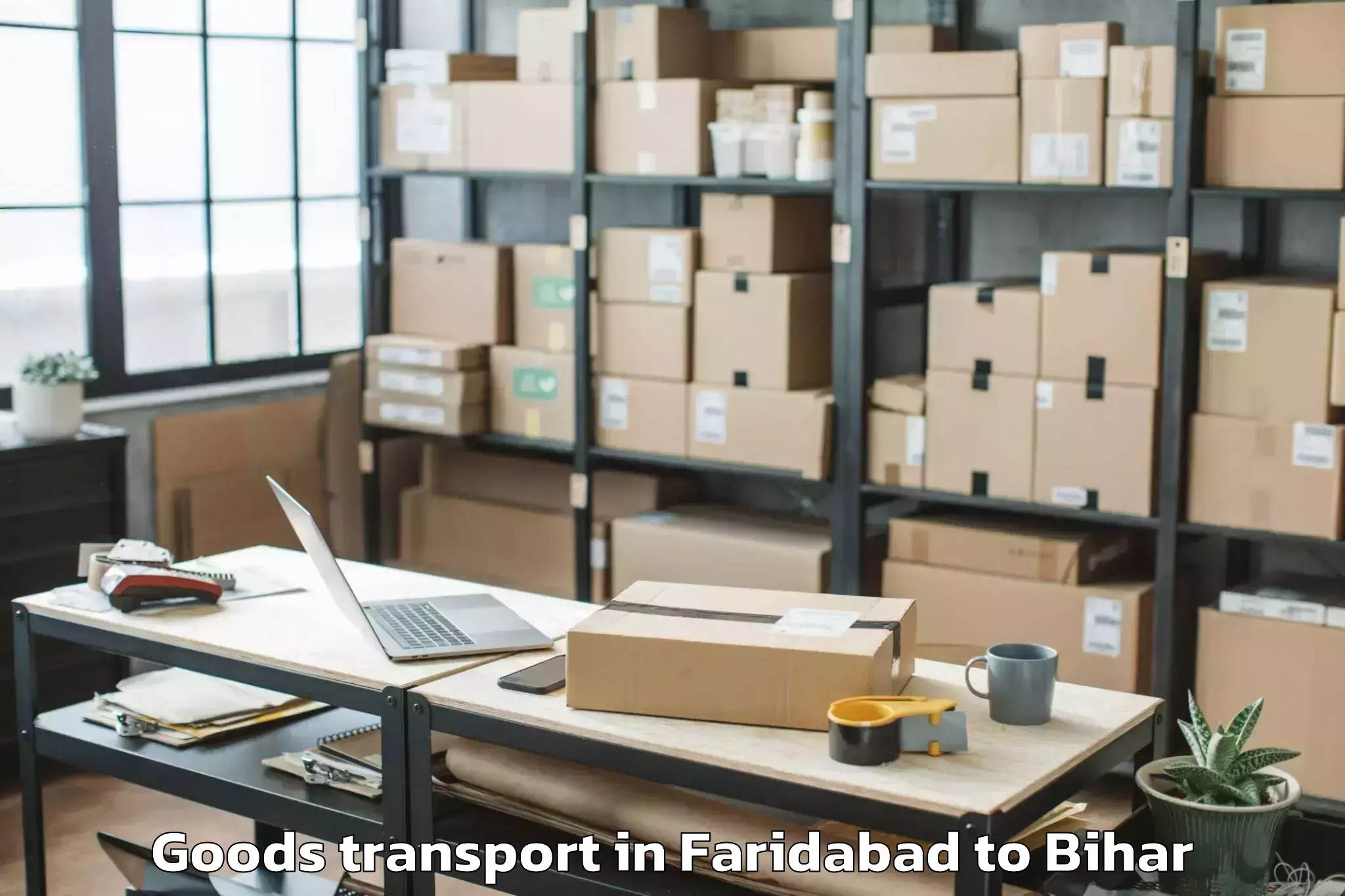 Top Faridabad to Hasanpura Goods Transport Available